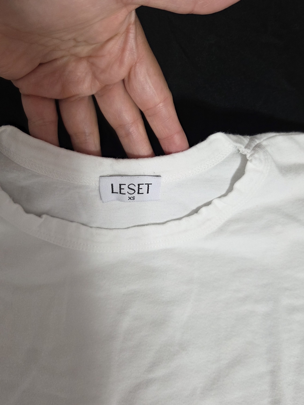 Authentic luxury staple by LESET. The ultimate classic white short-sleeve t-shir